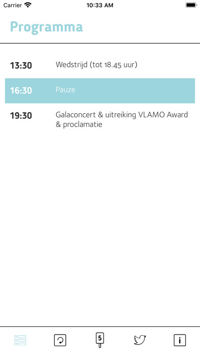 Emulate iPhone app VLAMO Fanfarekampioenschap using MyAndroid