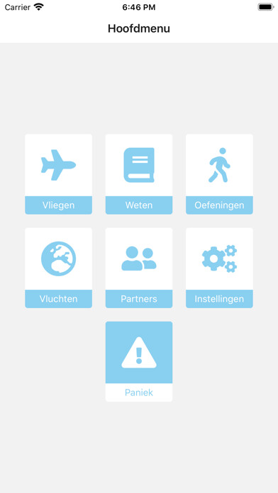 Emulate iPhone app Vlieg App Pro using MyAndroid