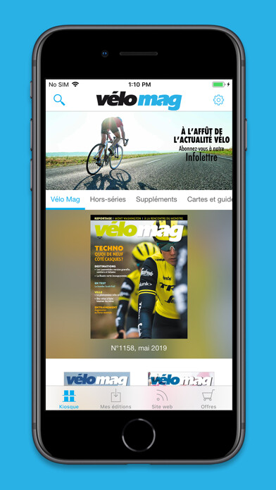 Emulate iPhone app Vélo Mag using MyAndroid Emulate iPhone app Vélo Mag using MyAndroid