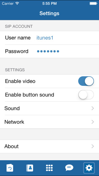 Emulate iPhone app VMobile Talk : Free Wi-Fi & 3G Calls using MyAndroid