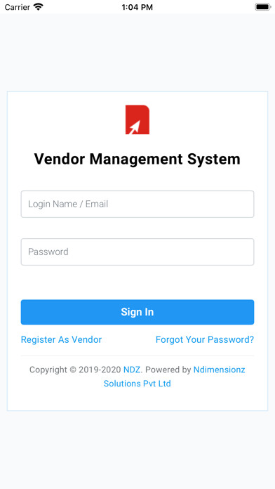 Emulate iPhone app VMS - Vendor Management App using MyAndroid Emulate iPhone app VMS - Vendor Management App using MyAndroid