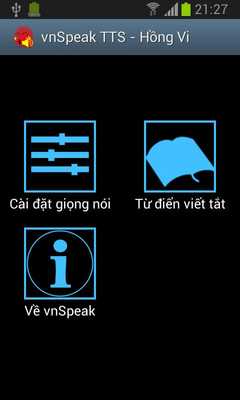 Emulate Android APK vnSpeak TTS - Thanh Bac