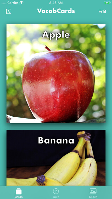 Emulate iPhone app VocabCards using MyAndroid Emulate iPhone app VocabCards using MyAndroid