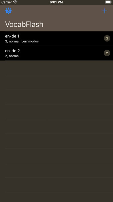 Emulate iPhone app VocabFlash using MyAndroid