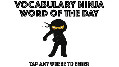 Emulate iPhone app Vocab Ninja - Word of the Day using MyAndroid