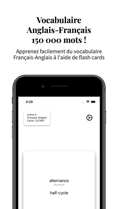 Emulate iPhone app Vocabulaire Anglais-Français using MyAndroid Emulate iPhone app Vocabulaire Anglais-Français using MyAndroid