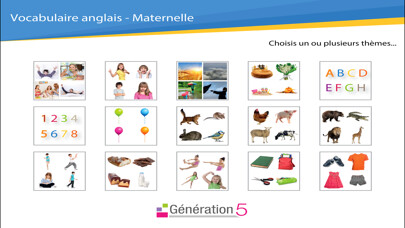 Emulate iPhone app Vocabulaire anglais Maternelle using MyAndroid