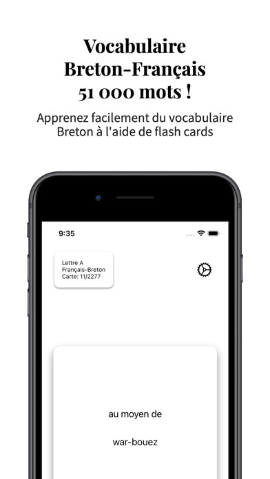 Emulate iPhone app Vocabulaire Breton-Français using MyAndroid Emulate iPhone app Vocabulaire Breton-Français using MyAndroid