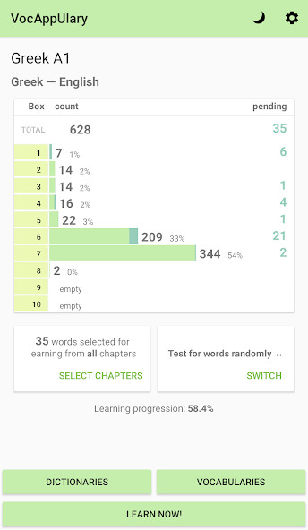Run android online APK Vocabulary flashcard Trainer VocAppUlary from MyAndroid or emulate Vocabulary flashcard Trainer VocAppUlary using MyAndroid