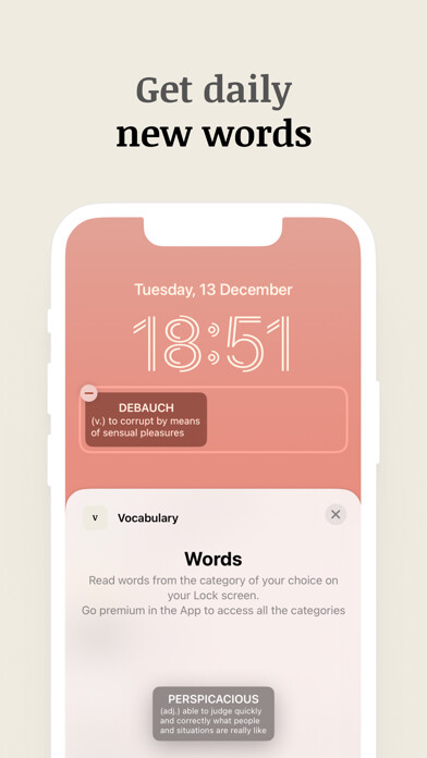 Emulate iPhone app Vocabulary - Learn words daily using MyAndroid
