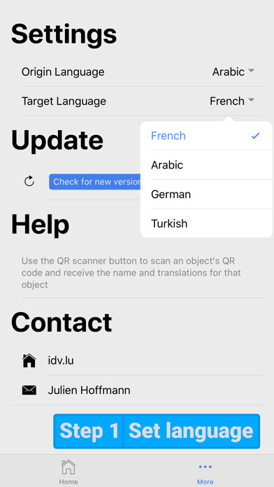 Emulate iPhone app VocabularyQR using MyAndroid Emulate iPhone app VocabularyQR using MyAndroid