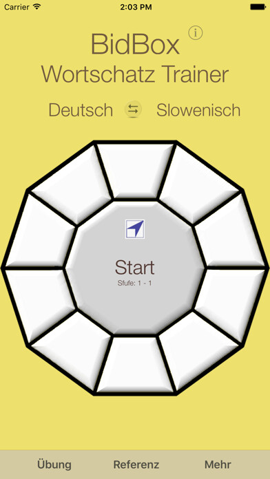 Emulate iPhone app Vocabulary Trainer: German - Slovenian using MyAndroid