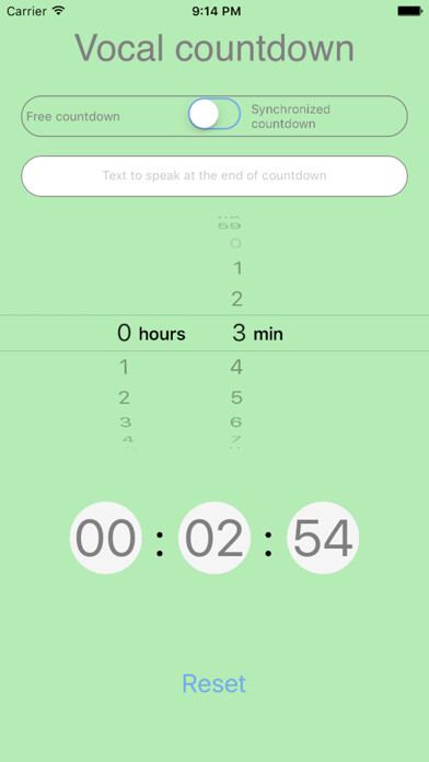 Emulate iPhone app Vocal Countdown using MyAndroid Emulate iPhone app Vocal Countdown using MyAndroid