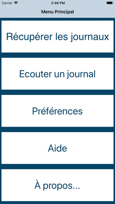 Emulate iPhone app Vocale Presse using MyAndroid Emulate iPhone app Vocale Presse using MyAndroid