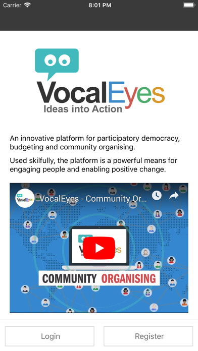 Emulate iPhone app VocalEyes Community Organising using MyAndroid Emulate iPhone app VocalEyes Community Organising using MyAndroid