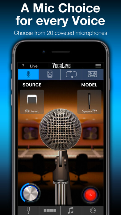 Emulate iPhone app VocaLive using MyAndroid