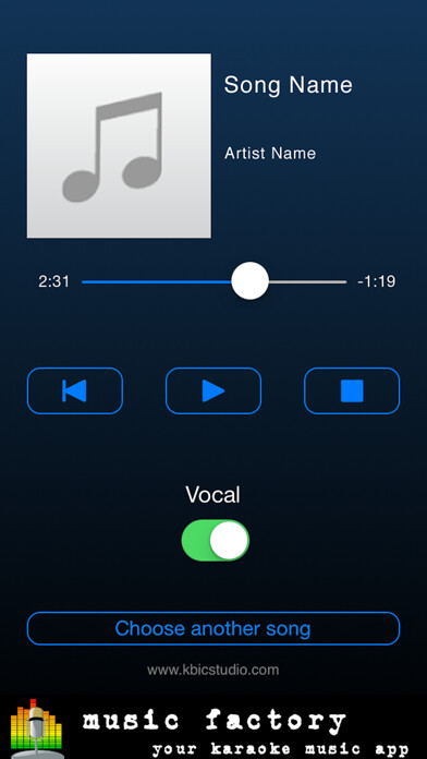 Emulate iPhone app Vocal Remover Lite using MyAndroid Emulate iPhone app Vocal Remover Lite using MyAndroid