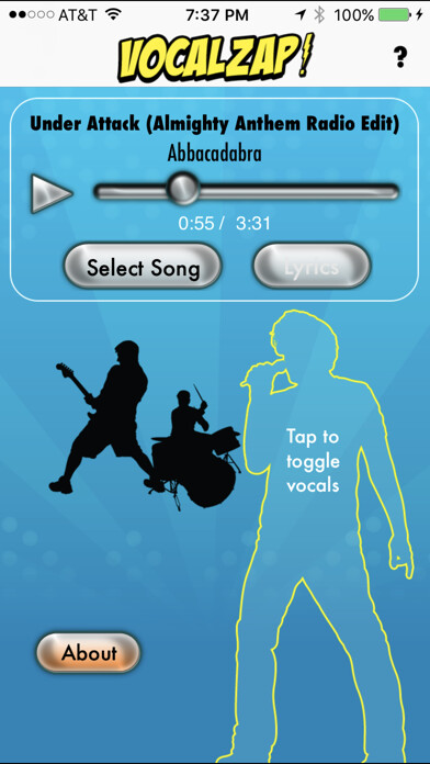 Emulate iPhone app VocalZap using MyAndroid Emulate iPhone app VocalZap using MyAndroid