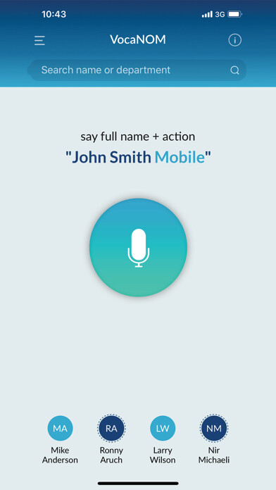 Emulate iPhone app VocaNOM: Org. Voice phonebook using MyAndroid Emulate iPhone app VocaNOM: Org. Voice phonebook using MyAndroid
