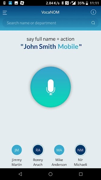 Run android online APK VocaNOM: Voice-driven organizational phonebook from MyAndroid or emulate VocaNOM: Voice-driven organizational phonebook using MyAndroid