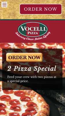 Emulate Android APK Vocelli Pizza Restaurant
