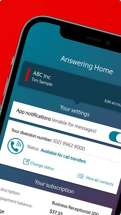 Emulate iPhone app Vodafone Business Answering using MyAndroid Emulate iPhone app Vodafone Business Answering using MyAndroid