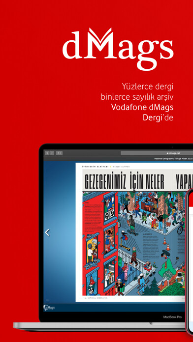 Emulate iPhone app Vodafone dMags Dergi using MyAndroid