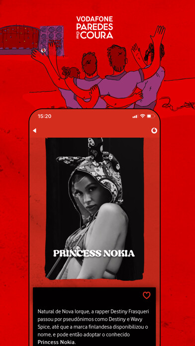 Emulate iPhone app Vodafone Paredes de Coura using MyAndroid