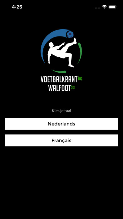 Emulate iPhone app Voetbalkrant - Walfoot using MyAndroid