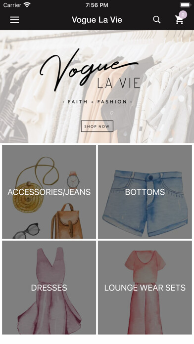 Emulate iPhone app Vogue La Vie using MyAndroid