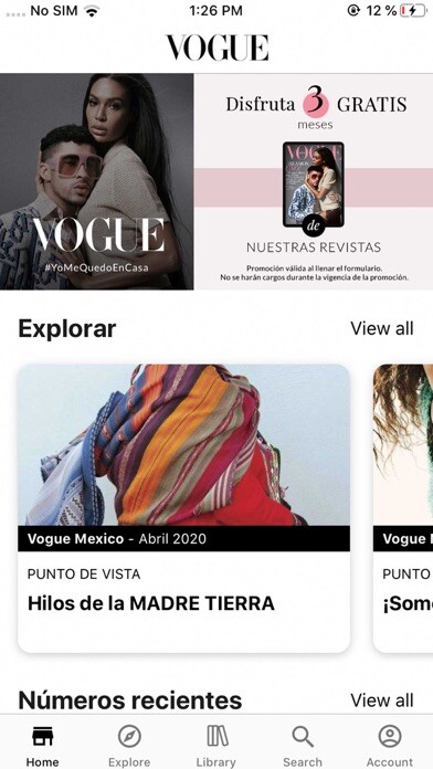 Emulate iPhone app Vogue México using MyAndroid Emulate iPhone app Vogue México using MyAndroid