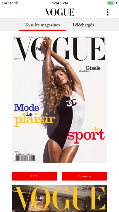 Emulate iPhone app Vogue Paris Magazine using MyAndroid