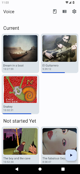 Run android online APK Voice Audiobook Player from MyAndroid or emulate Voice Audiobook Player using MyAndroid