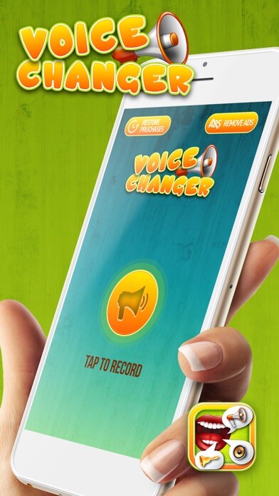 Emulate iPhone app Voice Changer Audio Effects – Cool Sound Record.er and Speech Modifier App using MyAndroid