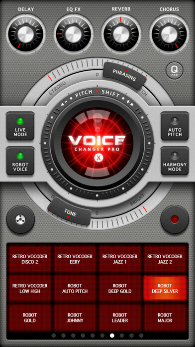 Emulate iPhone app Voice Changer Pro X using MyAndroid