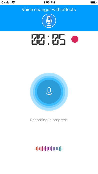Emulate iPhone app Voice Changer With Echo Effect using MyAndroid