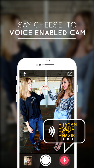 Emulate iPhone app Voice Enabled Camera - Take selfies by voice command using MyAndroid Emulate iPhone app Voice Enabled Camera - Take selfies by voice command using MyAndroid
