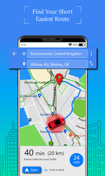 Run android online APK Voice GPS Driving Route  Maps from MyAndroid or emulate Voice GPS Driving Route  Maps using MyAndroid