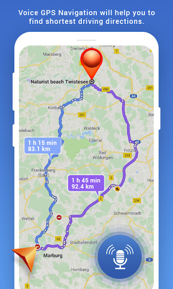 Emulate Voice GPS Navigation Map from MyAndroid or run Voice GPS Navigation Map using MyAndroid