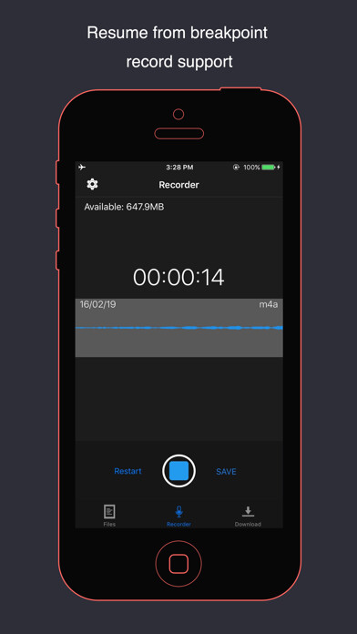 Emulate iPhone app VoiceHD - voice recorder using MyAndroid Emulate iPhone app VoiceHD - voice recorder using MyAndroid