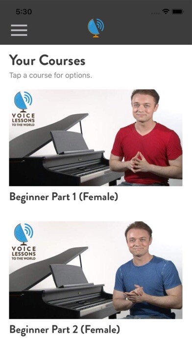 Emulate iPhone app Voice Lessons To The World using MyAndroid Emulate iPhone app Voice Lessons To The World using MyAndroid