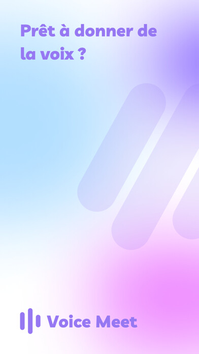 Emulate iPhone app Voice Meet - App de rencontre using MyAndroid