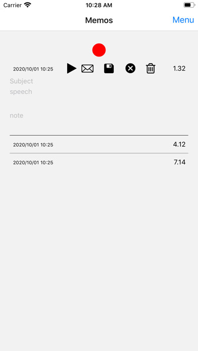 Emulate iPhone app Voice Memo 2D using MyAndroid Emulate iPhone app Voice Memo 2D using MyAndroid