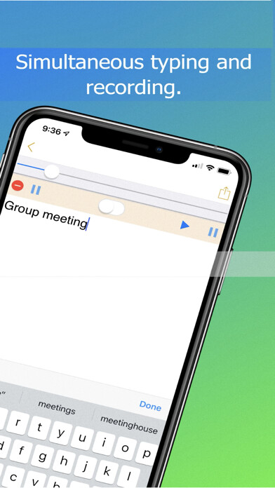 Emulate iPhone app VoiceMemo - Recording & Typing using MyAndroid