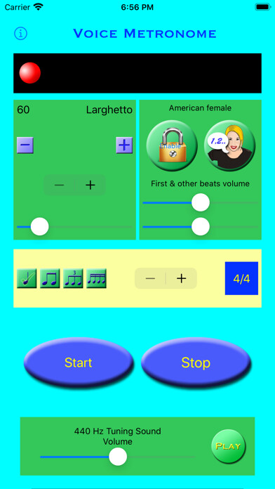 Emulate iPhone app Voice Metronome - Multilingual using MyAndroid Emulate iPhone app Voice Metronome - Multilingual using MyAndroid