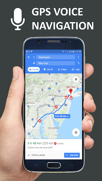 Run android online APK Voice navigation maps: GPS driving direction from MyAndroid or emulate Voice navigation maps: GPS driving direction using MyAndroid