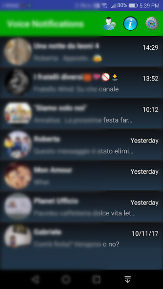 Run android online APK Voice Notifications from MyAndroid or emulate Voice Notifications using MyAndroid