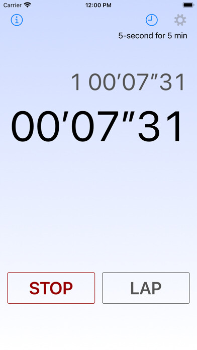 Emulate iPhone app Voice Over Stopwatch using MyAndroid