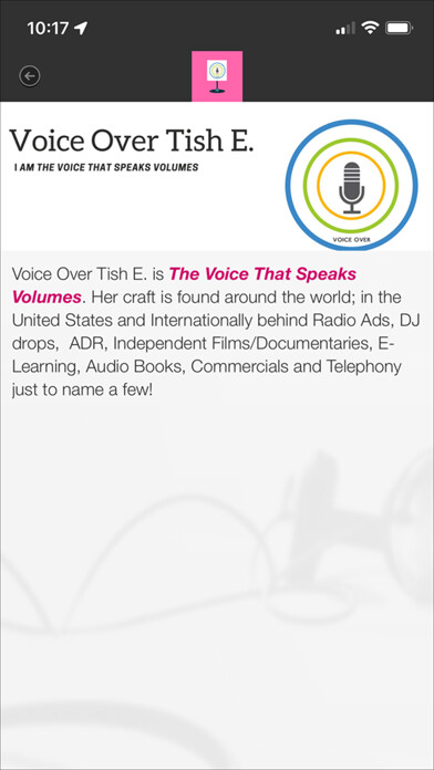Emulate iPhone app VoiceOver Tish E. using MyAndroid Emulate iPhone app VoiceOver Tish E. using MyAndroid
