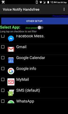 Emulate Android APK Voice reader message